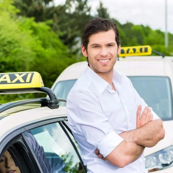 Driver attending a taxi medical in the UK for licence application or renewal