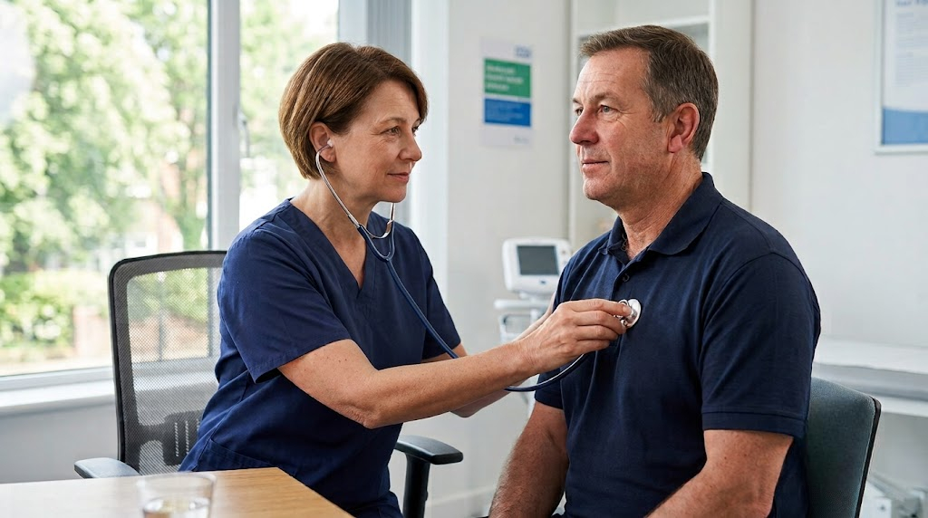 HGV medical examination as part of the HGV licence cost process in the UK