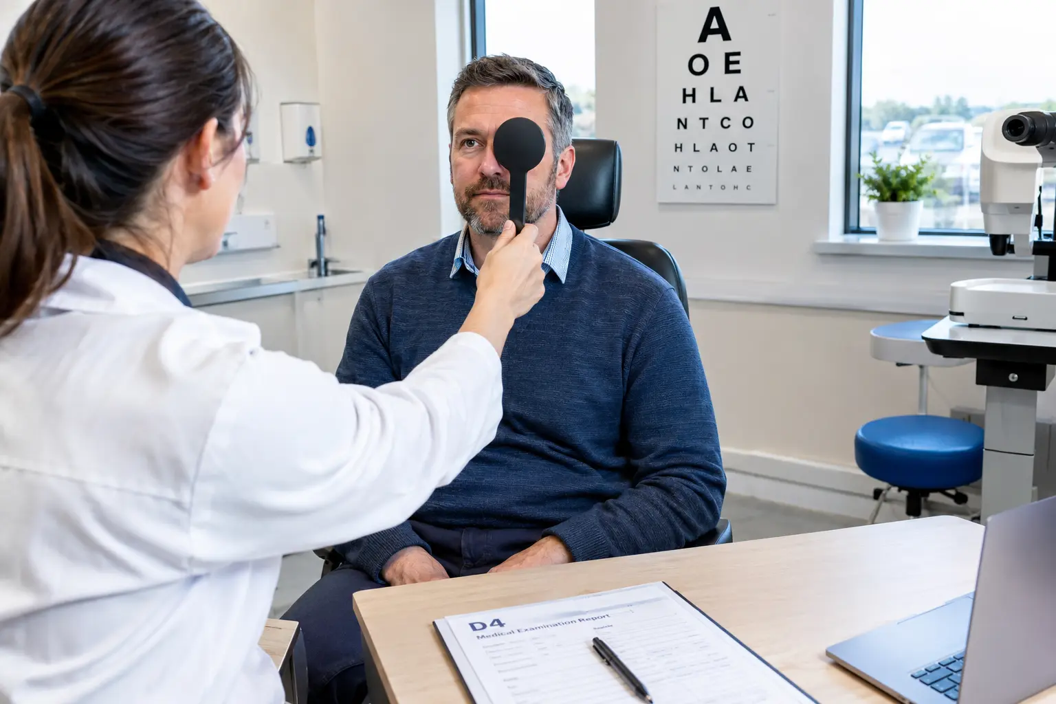 D4 medical examination for a C1 Group 2 driving licence